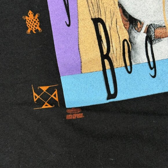 Vintage 90s Suzy Bogguss Voices in the Wind Single Stitch TShirt Black XL - Picture 5 of 8